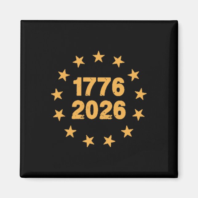 250 Years American Flag - Front And Back _2  Magnet (Front)