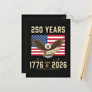 250 Years American Heritage 1776 2026 Holiday Postcard