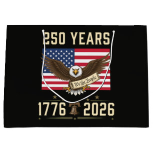 250 Years American Heritage 1776 2026 Large Gift Bag