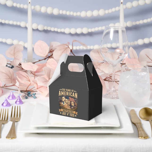 250 Years American Independence Favour Box (Wedding)