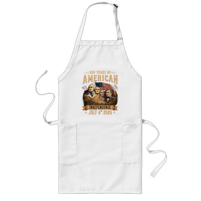 250 Years American Independence Long Apron (Front)