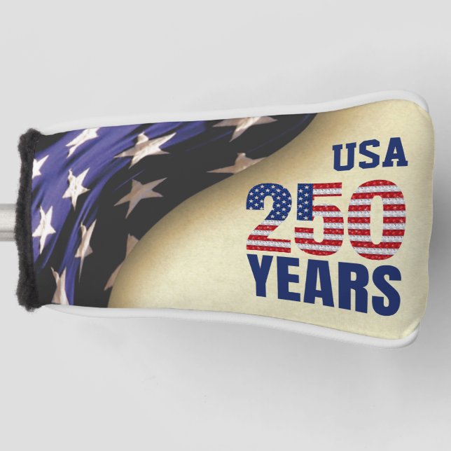 250 Years American Independence Souvenir Golf Head Cover (Front)