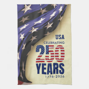 250 Years American Independence Souvenir Tea Towel