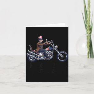 250 Years Anniversary 16th President Motorcycle Card