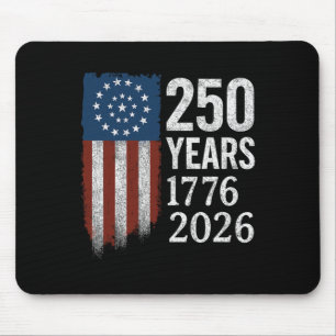 250 Years Anniversary 1776–2026 American Flag Patr Mouse Mat