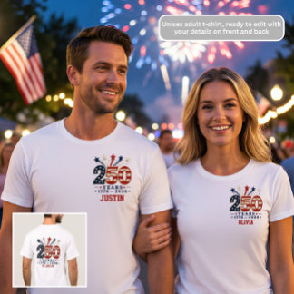 250 Years Anniversary 1776-2026 Patriotic T-Shirt