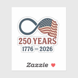 250 Years Anniversary 1776-2026 USA Patriotic 