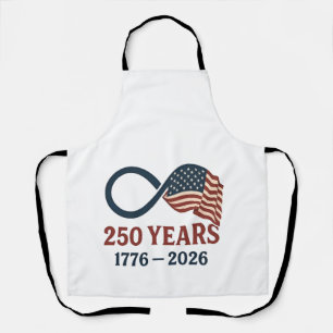 250 Years Anniversary 1776-2026 USA Patriotic  Apron