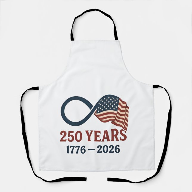 250 Years Anniversary 1776-2026 USA Patriotic  Apron (Front)