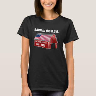250 Years Barn In The USA Flag Country Cowboy Wome T-Shirt