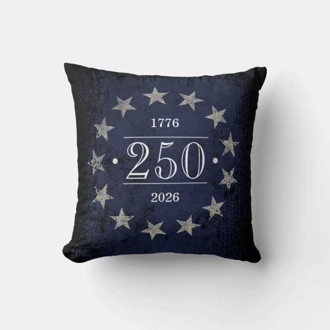 250 Years Customisable American Flag 2-Sided Cushion (Front)