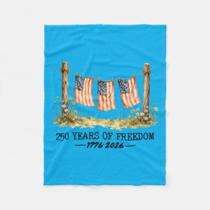250 Years Faith And Dom Christian Usa 250th Fleece Blanket