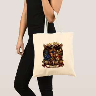 250 Years Faith And Freedom America Tote Bag