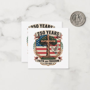 250 Years Faith and Freedom Card