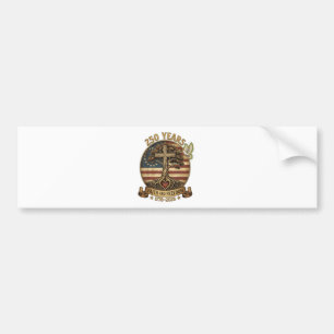 250 Years Faith and Freedom Christian Bumper Sticker