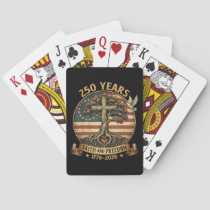 250 Years Faith and Freedom Christian USA 250th An Playing Cards