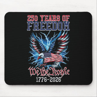 250 Years Freedom American Us Flag 250th Anniversa Mouse Mat
