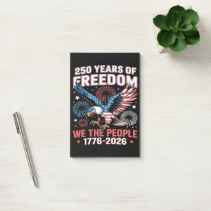 250 Years Freedom Eagle 250th Anniversary USA Post-it Notes