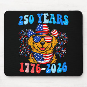 250 Years Golden Retriever 1776-2026 250th Anniver Mouse Mat