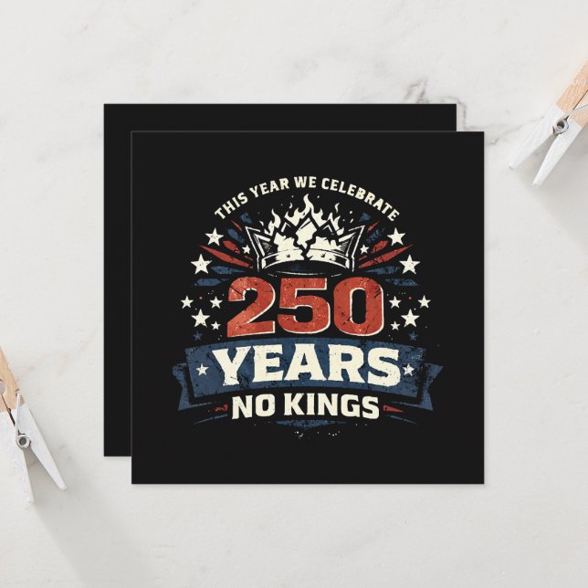 250 Years No Kings Patriotic (Front/Back In Situ)