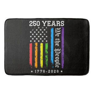 250 Years of American 250th Anniversary US LGBT Pr Bath Mat