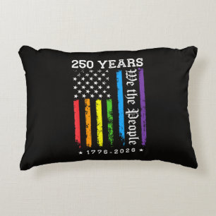 250 Years of American 250th Anniversary US LGBT Pr Decorative Cushion