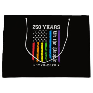 250 Years of American 250th Anniversary US LGBT Pr Large Gift Bag