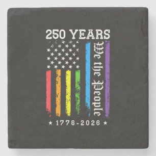 250 Years of American 250th Anniversary US LGBT Pr Stone Coaster