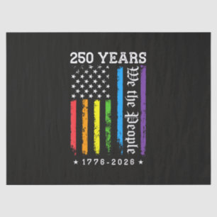 250 Years of American 250th Anniversary US LGBT Pr Tissue Paper