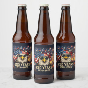 250 Years of American Freedom  Beer Bottle Label