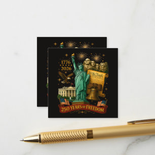 250 Years of American Freedom Enclosure Card