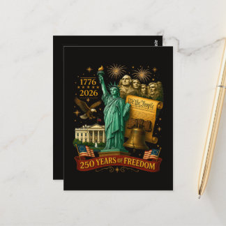 250 Years of American Freedom Postcard