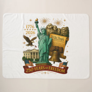 250 Years of American Freedom Sherpa Blanket