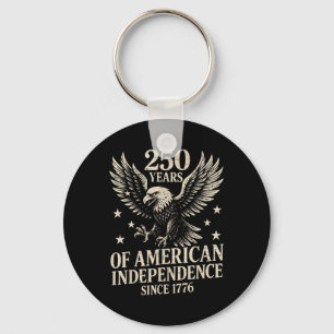 250 Years Of American Independence Bald Eagle 4th Key Ring