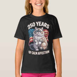 250 Years of Calm Affection Ragdoll Cat T-Shirt