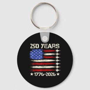 250 Years Of Dom 1776 2026 4th Of July Usa Key Ring