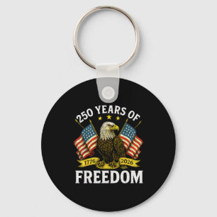 250 Years Of Dom 1776 2026 Bald Eagle 250th Birthd Key Ring
