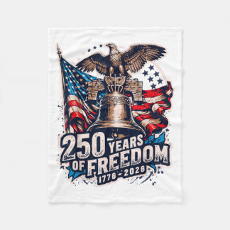 250 Years of dom - Liberty Bell Independence Fleece Blanket