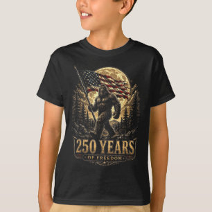 250 Years Of Dom Patriotic Bigfoot Usa Flag T-Shirt