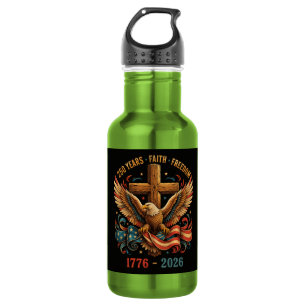 250 Years of Faith and Freedom Patriotic Eagle 532 Ml Water Bottle