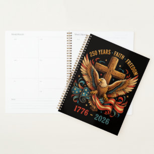 250 Years of Faith and Freedom Patriotic Eagle Planner