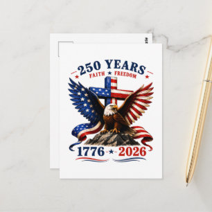 250 Years of Faith and Freedom Postcard