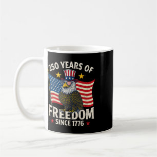 250 Years Of Freedom 1776 2026 Ld Eagle 250th Birt Coffee Mug