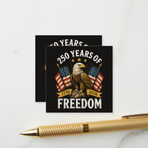 250 Years of Freedom Bald Eagle Enclosure Card