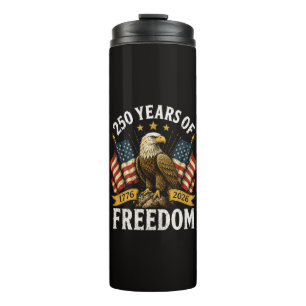 250 years of freedom bald eagle thermal tumbler