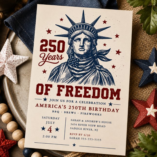 250 Years of Freedom BBQ Invitation (Creator Uploaded)