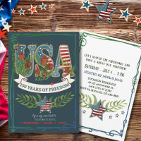 250 Years of Freedom Elegant Patriotic Blue