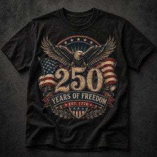 250 Years of Freedom Est. 1776 | America's 250 T-Shirt