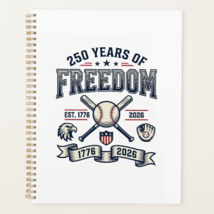 250 Years of Freedom Patriotic Baseball Design_1 Planner