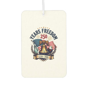 250 Years of Freedom Patriotic Vintage Liberty Bel Car Air Freshener